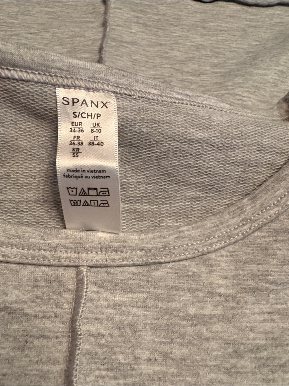 Spanx Perfect Length Dolman Sleeve Top heather gray Size S - Picture 4 of 6
